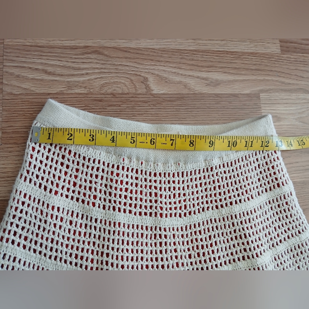Sleeping On Snow Cream Crochet Maxi Skirt - Picture 7 of 8